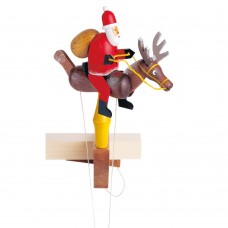 Wolfgang Werner Toy Santa Claus with Reindeer 